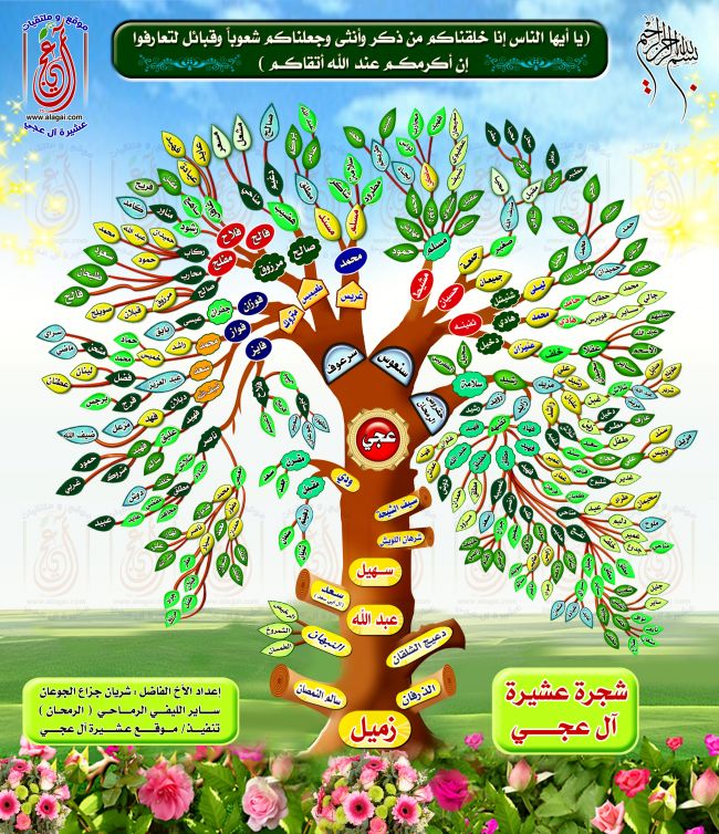 شجرة عشيرة ال عجي ملتقى عشيرة ال عجي