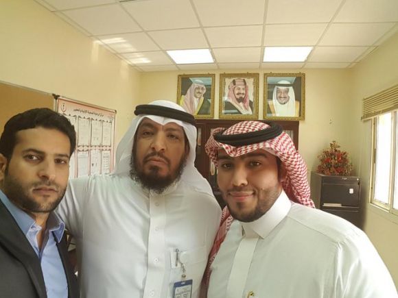 مع الزملاء الدتور محمد الرشيدي والدكتورحسين العيثان في مركز صحي الحفير