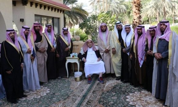في زيارة خاصة لصاحب السمو الملكي الامير طلال بن عبدالعزيز رحمه الله