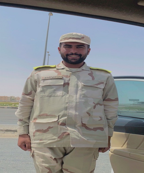 سعود بن معزي سحيمان آل عجي يتخرج من مركز تدريب الحرس الوطني
